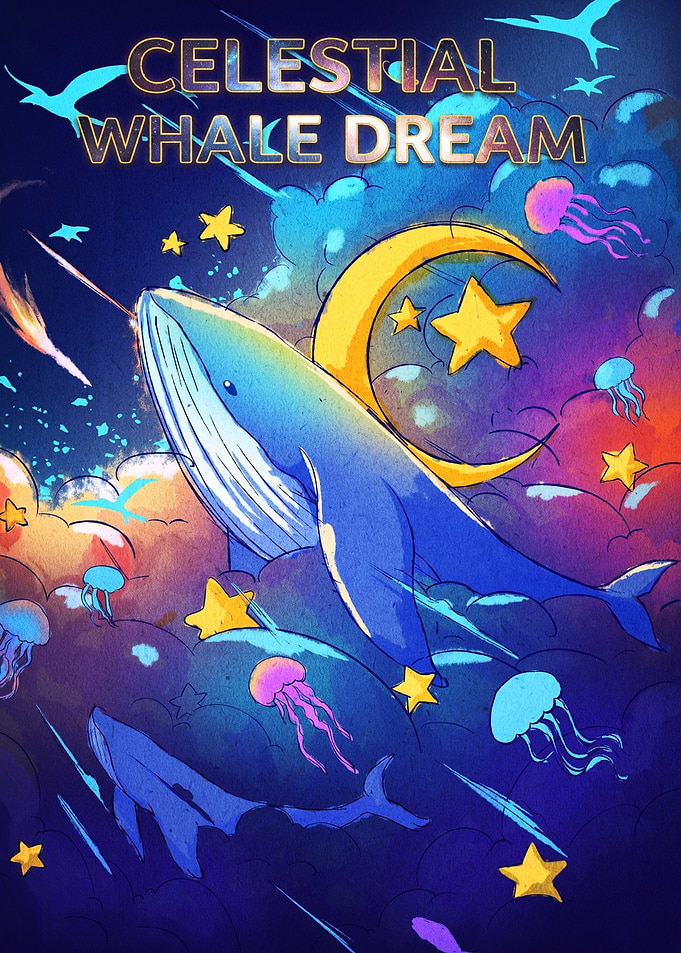 Celestial Whale Dream Fantasy Art
