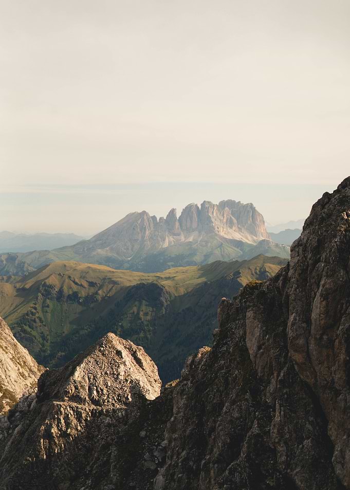 Dolomites Mountain Range Landscape