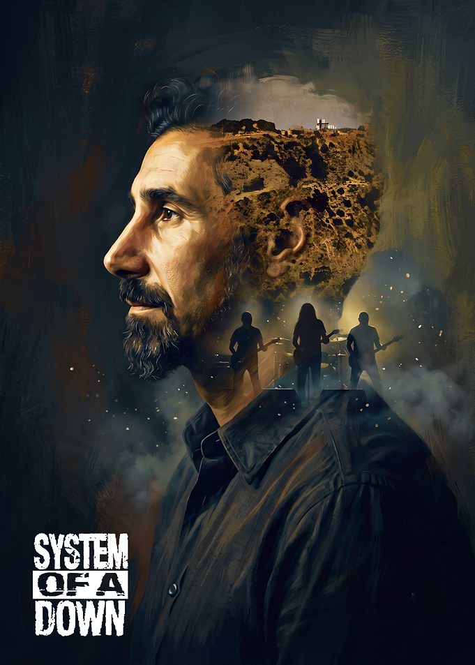 System of a Down Serj Tankian Portrait