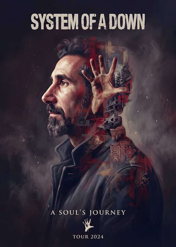 System of a Down 2024 Tour Poster