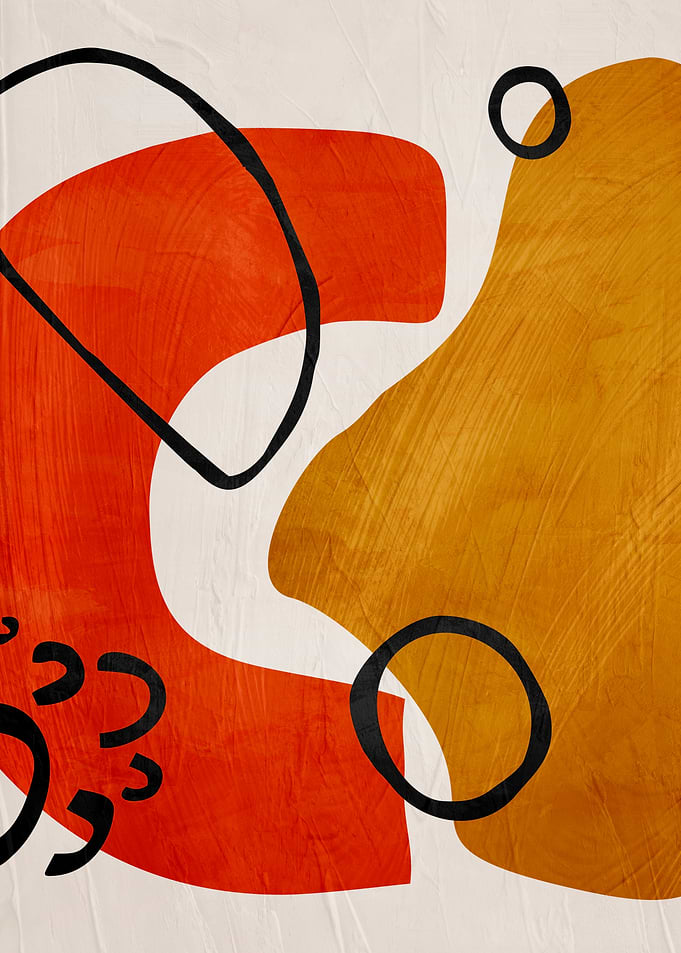 Abstract Mid-Century Modern Shapes
