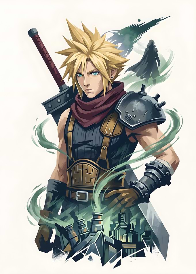Cloud Strife Final Fantasy VII Portrait
