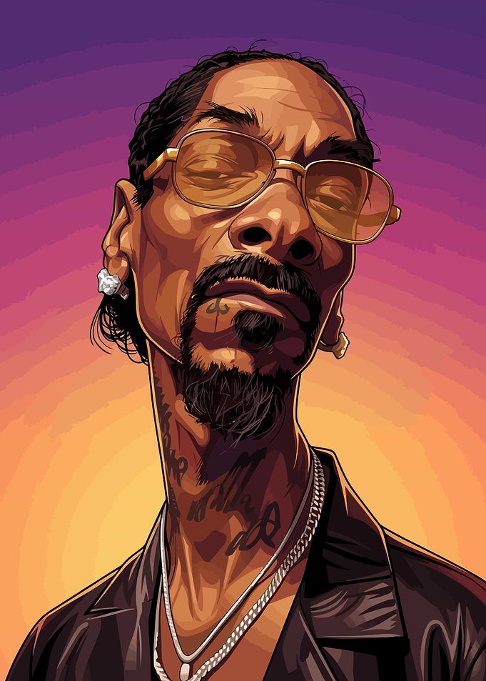 Snoop Dogg Stylized Portrait