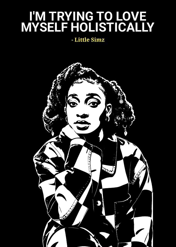 Little Simz Inspirational Quote Poster