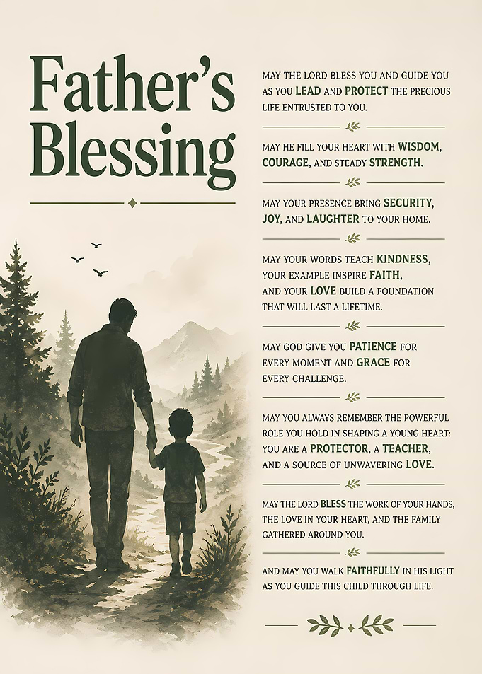 Father's Blessing Inspirational Wall Art