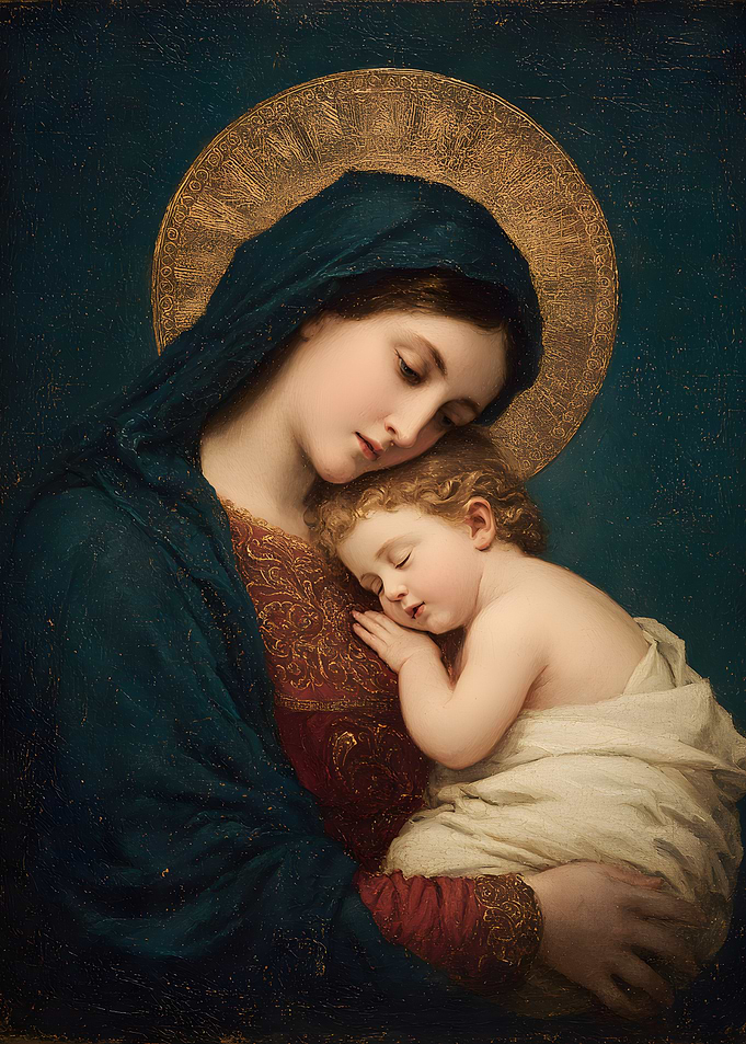 Madonna and Child Oil Painting