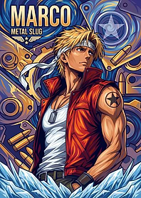 Marco Rossi Metal Slug Poster