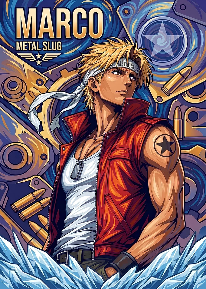 Marco Rossi Metal Slug Poster