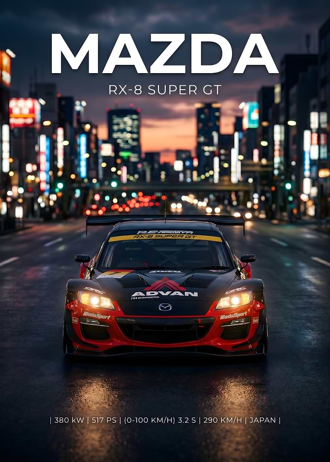 Mazda RX-8 Super GT Poster