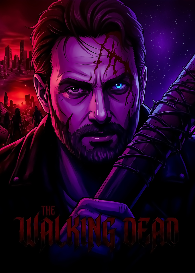 Negan The Walking Dead Poster