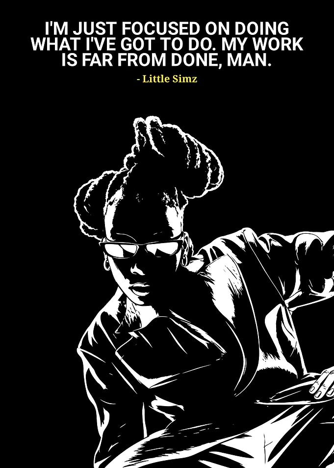 Little Simz Inspirational Quote Poster