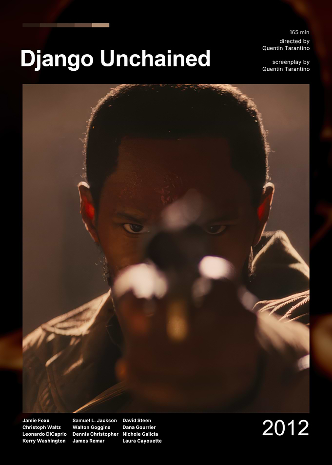 Django Unchained Minimalist Movie Poster