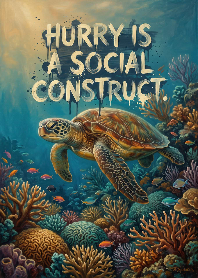 Hurry Is A Social Construct Turtle