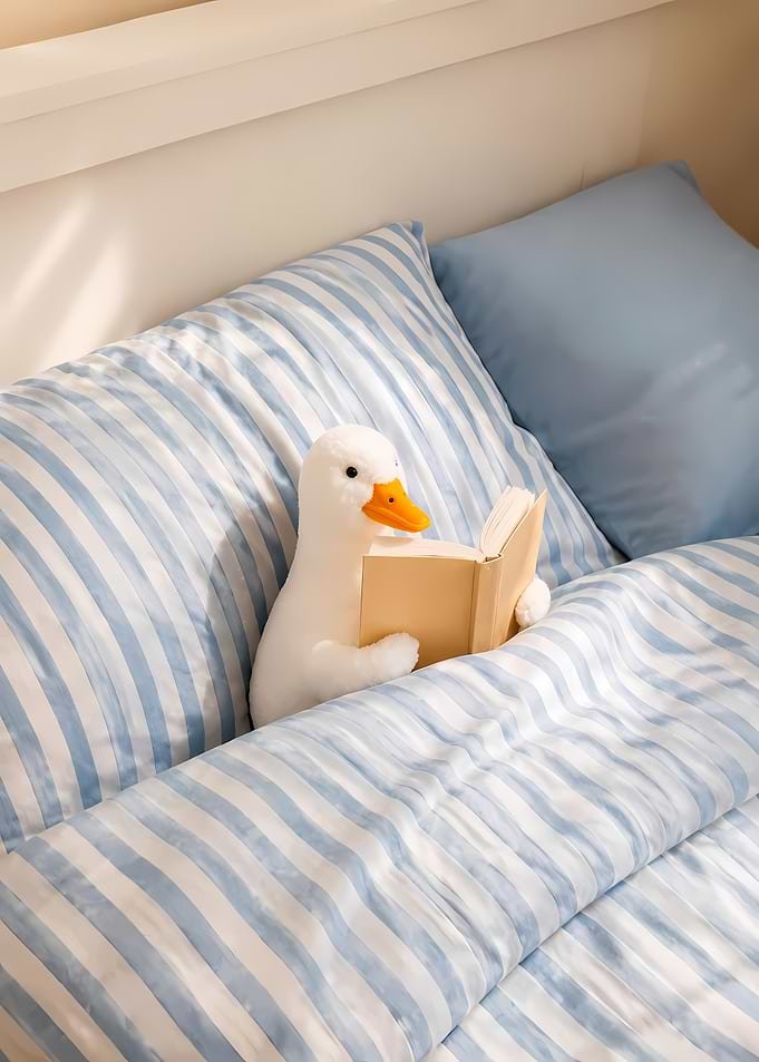 Cute Duck Plush Reading a Book