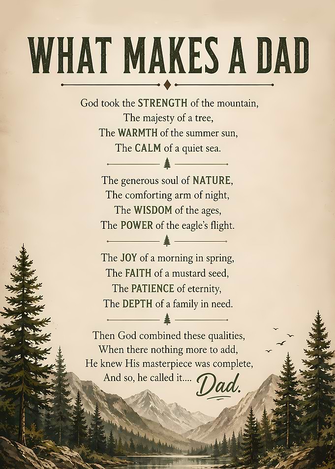 What Makes a Dad Inspirational Poster