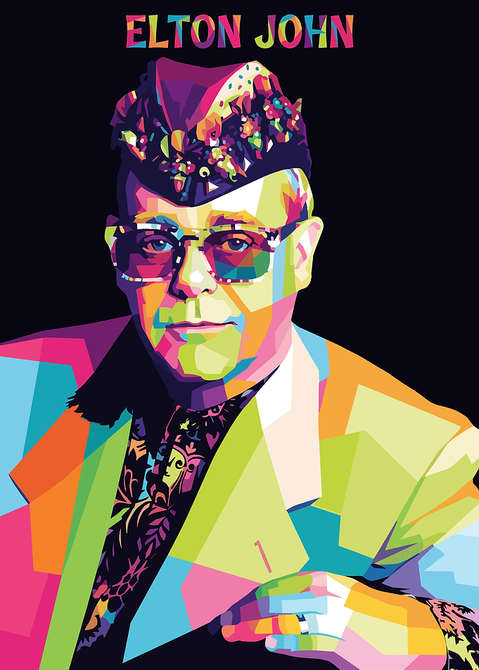Elton John Pop Art Portrait