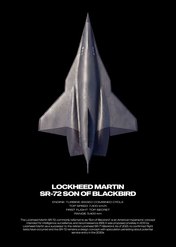 Lockheed Martin SR-72 Concept Poster