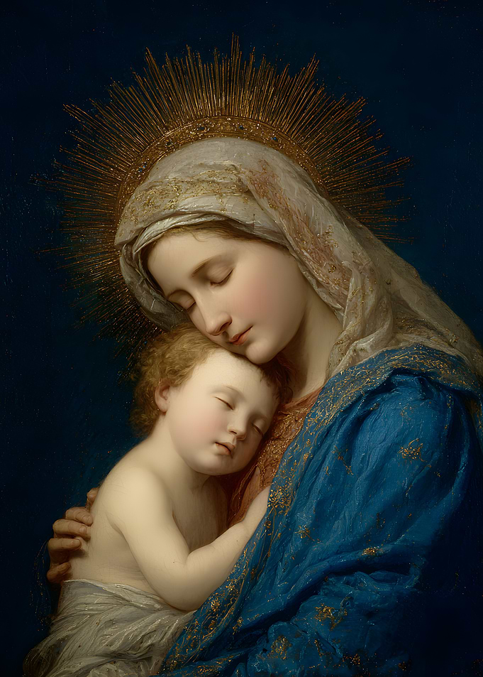 Madonna and Child Painting