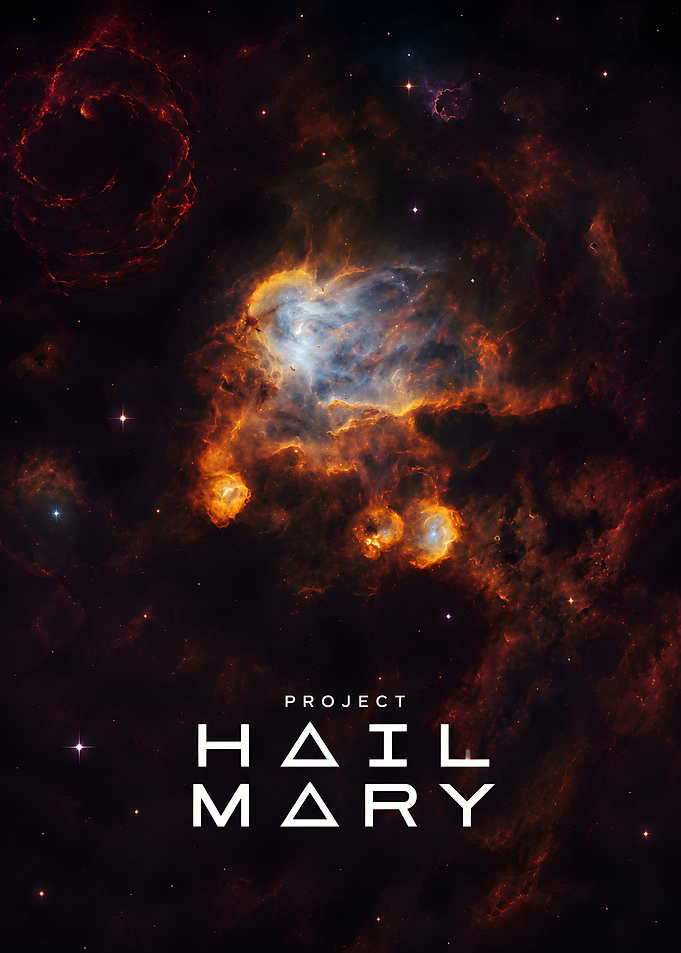 Project Hail Mary Space Poster