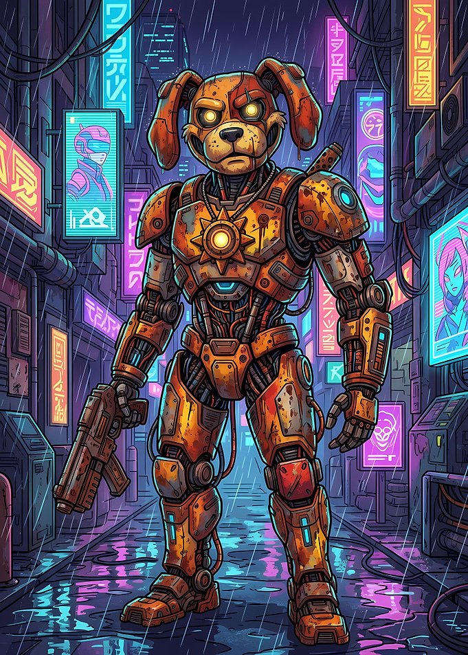 Dog Robot Warrior