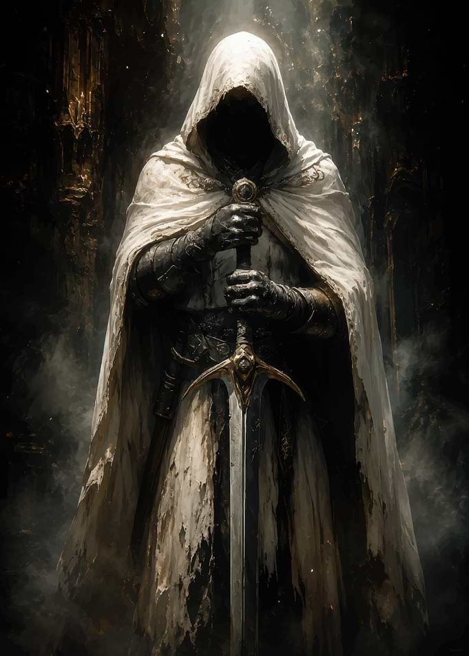 Hooded Knight with Greatsword