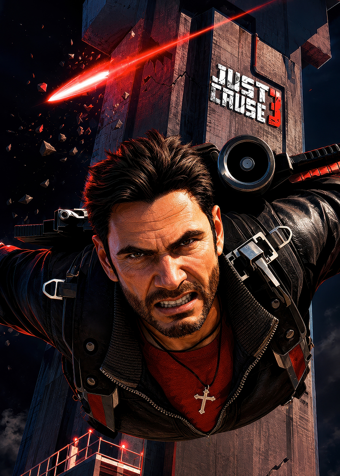 Just Cause 3 Rico Rodriguez Poster