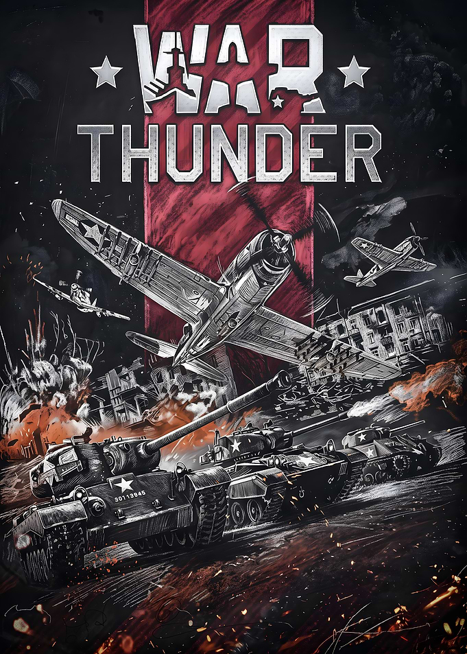 War Thunder Military Combat Poster