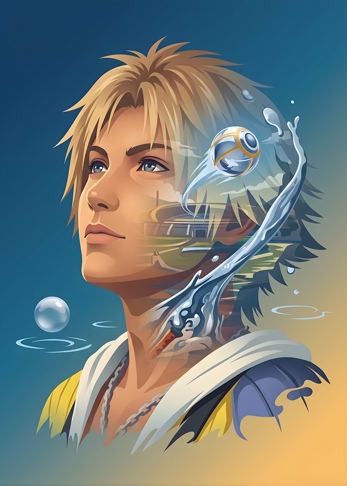 Tidus Final Fantasy X Portrait