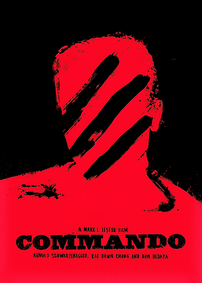 Commando Movie Poster Minimalist Art