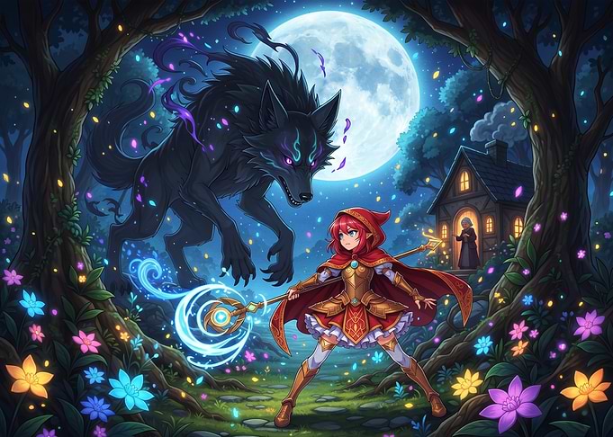 Little Red Riding Hood Fantasy Battle