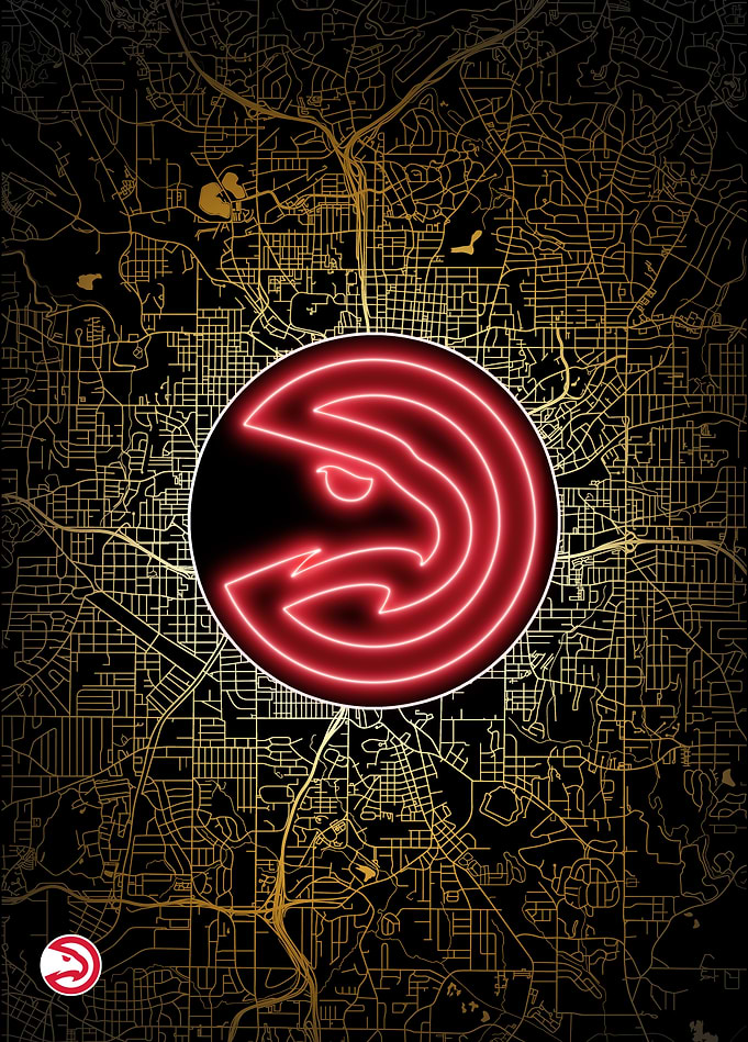 Atlanta City Map: Hawks Pride