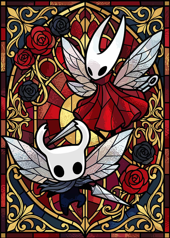 Hollow Knight Stained Glass Art