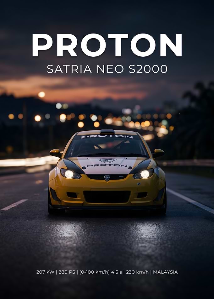 Proton Satria Neo S2000 Rally Car