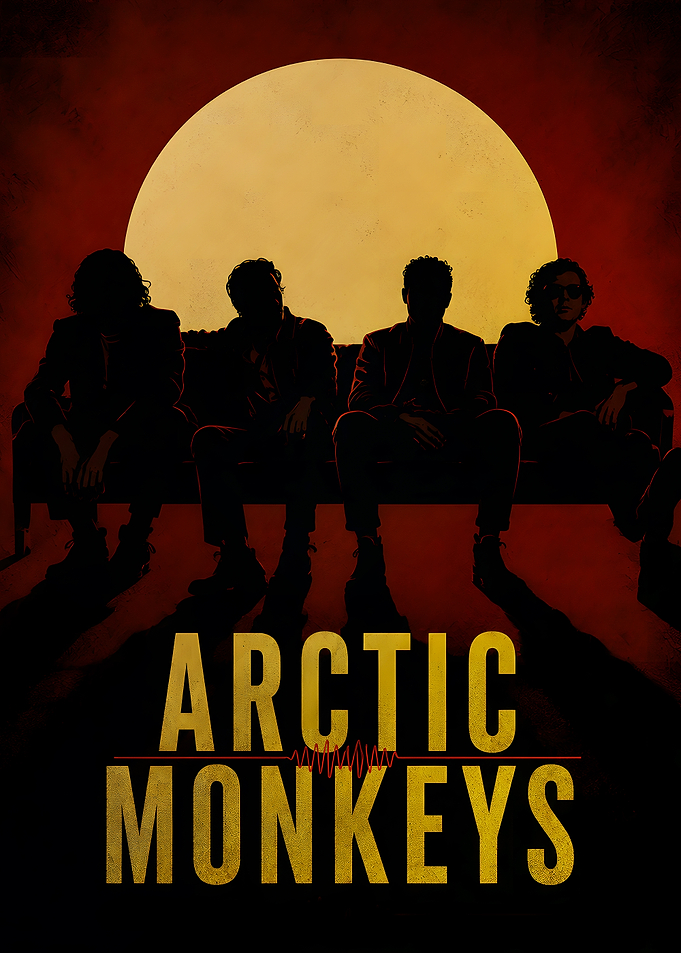 Arctic Monkeys Band Silhouette Poster