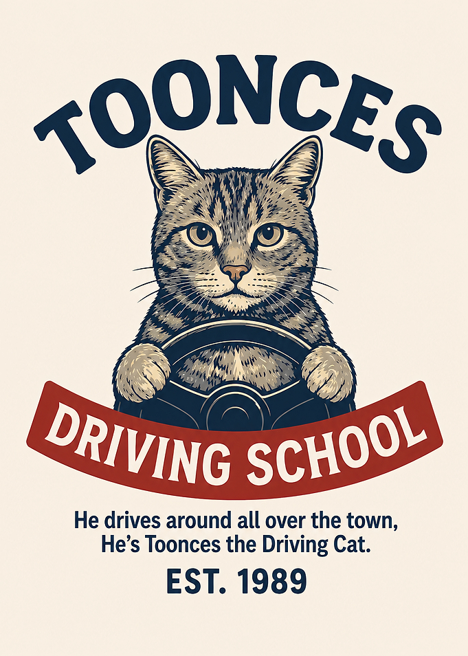 Toonces the Driving Cat Poster