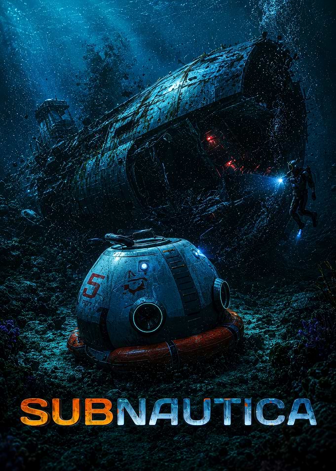 Subnautica Underwater Exploration Poster