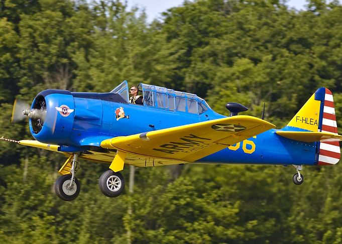 Vintage T-6 Texan Trainer Aircraft
