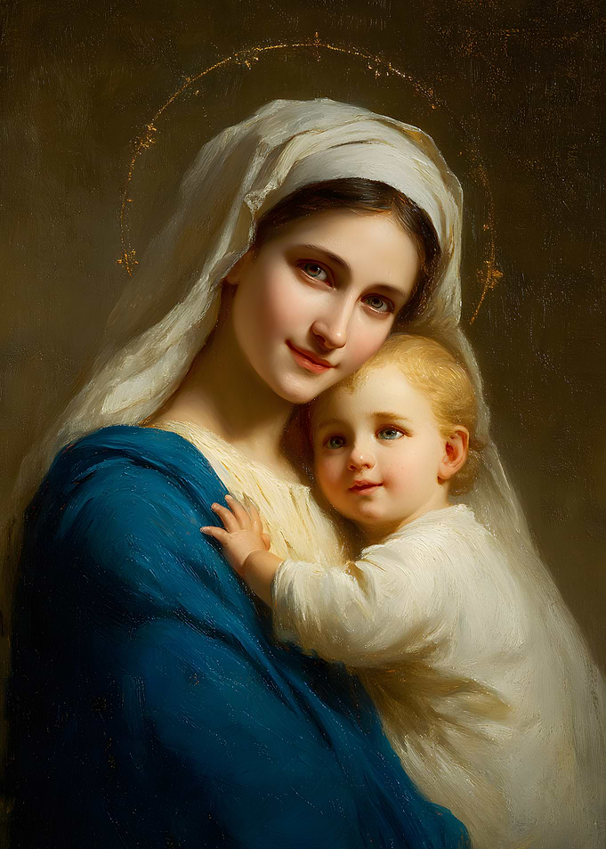 Madonna and Child Oil Painting