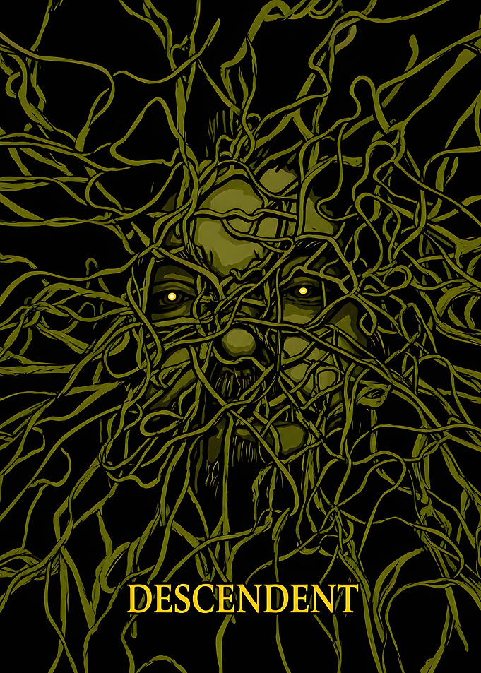 Descendent Dark Abstract