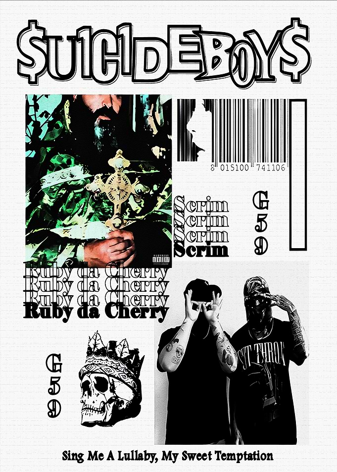 $uicideboy$ Music Poster Collage
