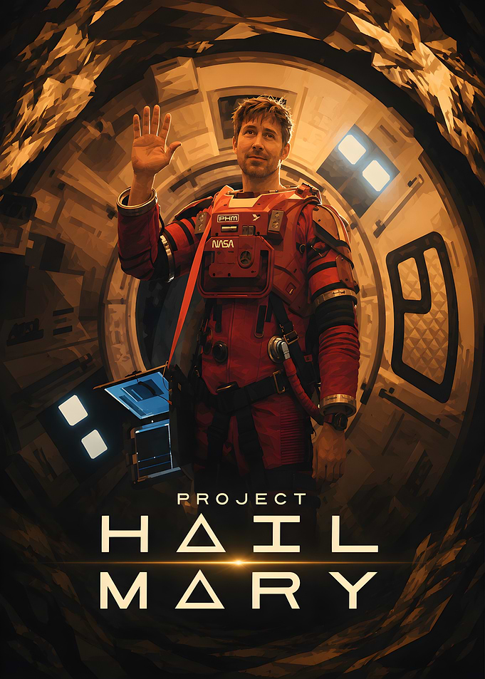 Project Hail Mary Astronaut Poster