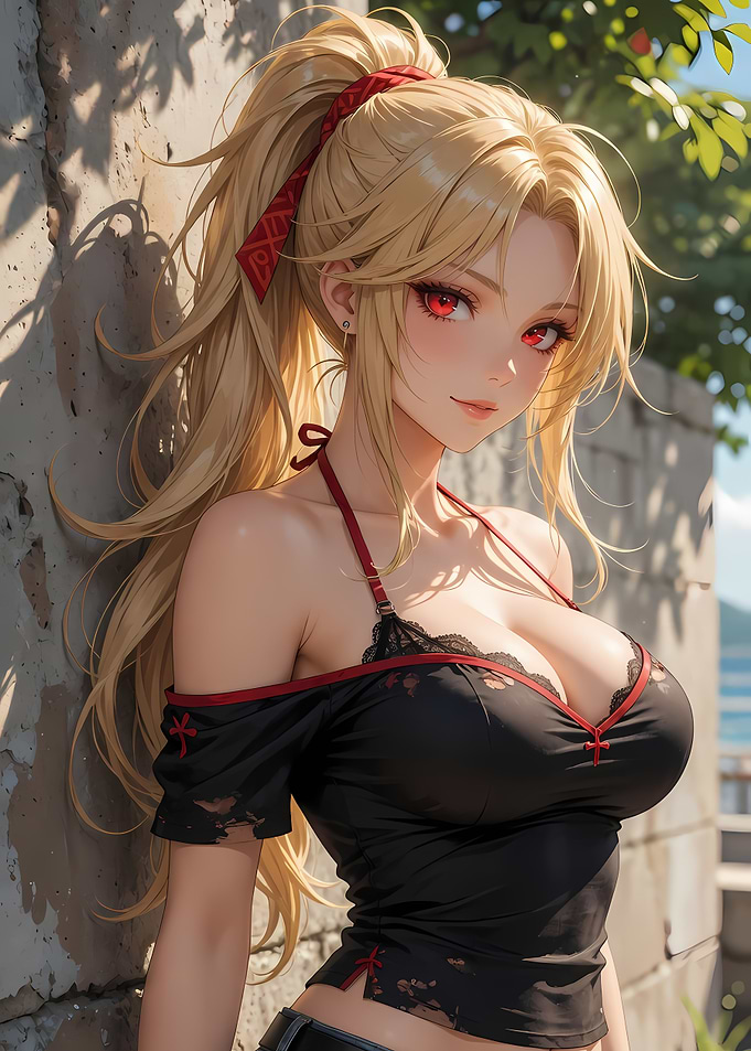 Alisa ~ Anime Girl with Red Eyes