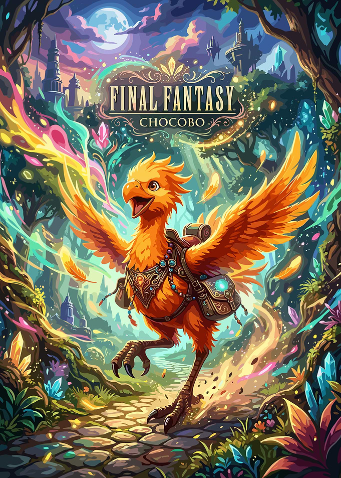 Final Fantasy Chocobo Adventure Illustration