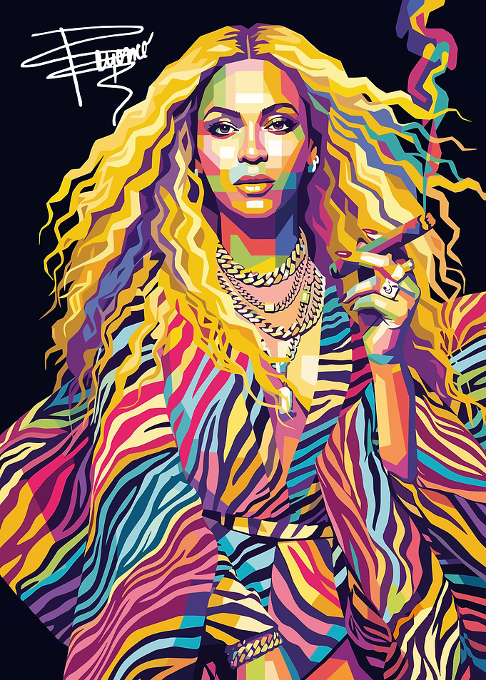 Beyoncé Pop Art Portrait