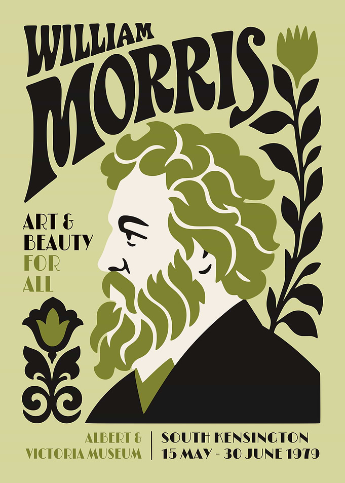 William Morris Exhibition Poster