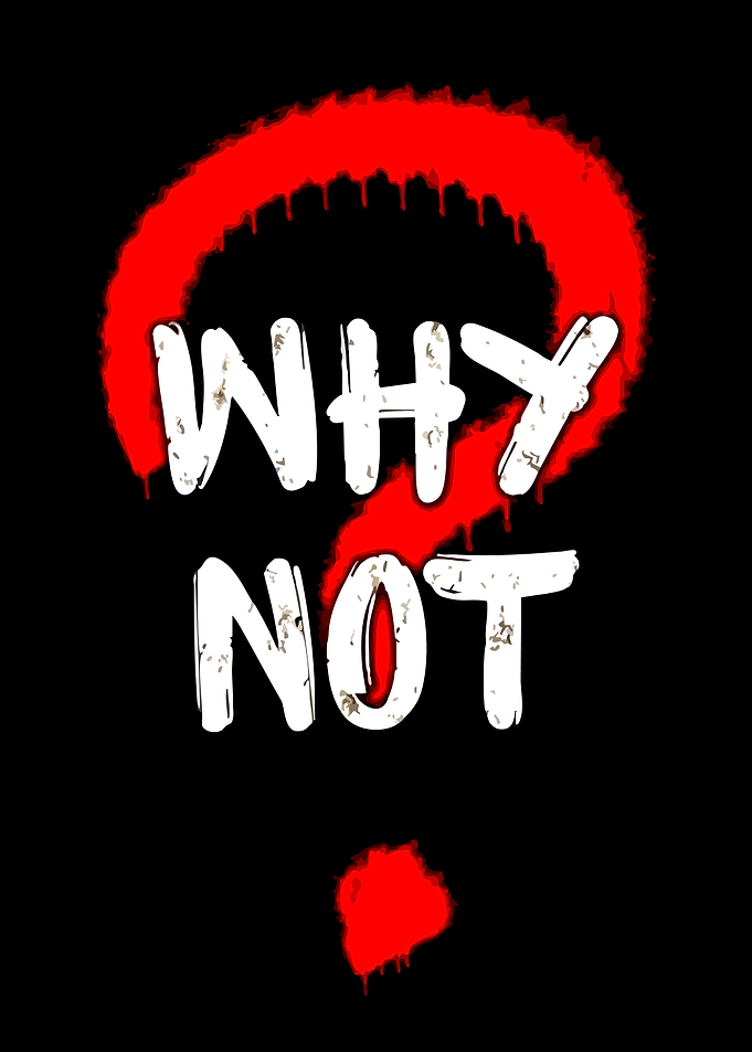 Why Not Graffiti Question Mark Design