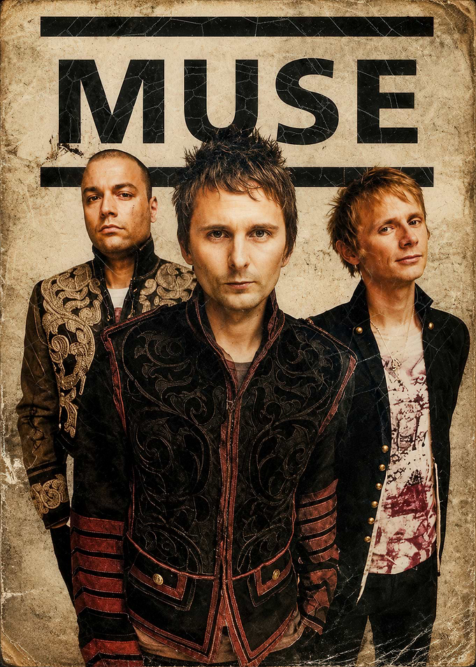 Muse Band Portrait Poster