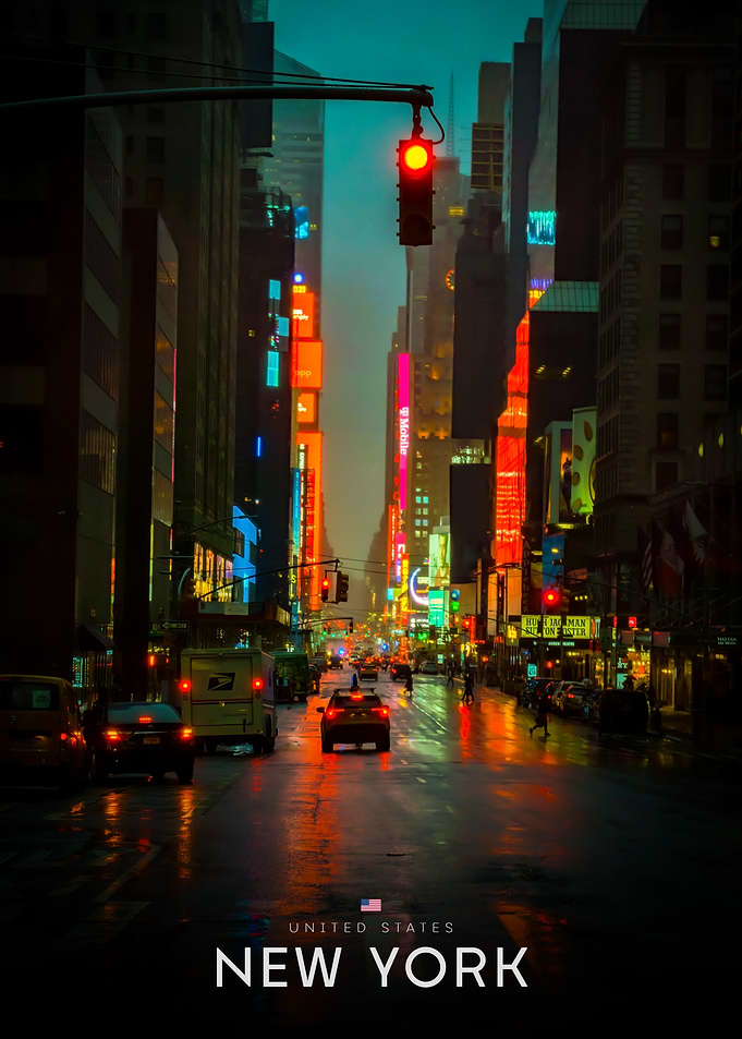 Rainy Night in New York City