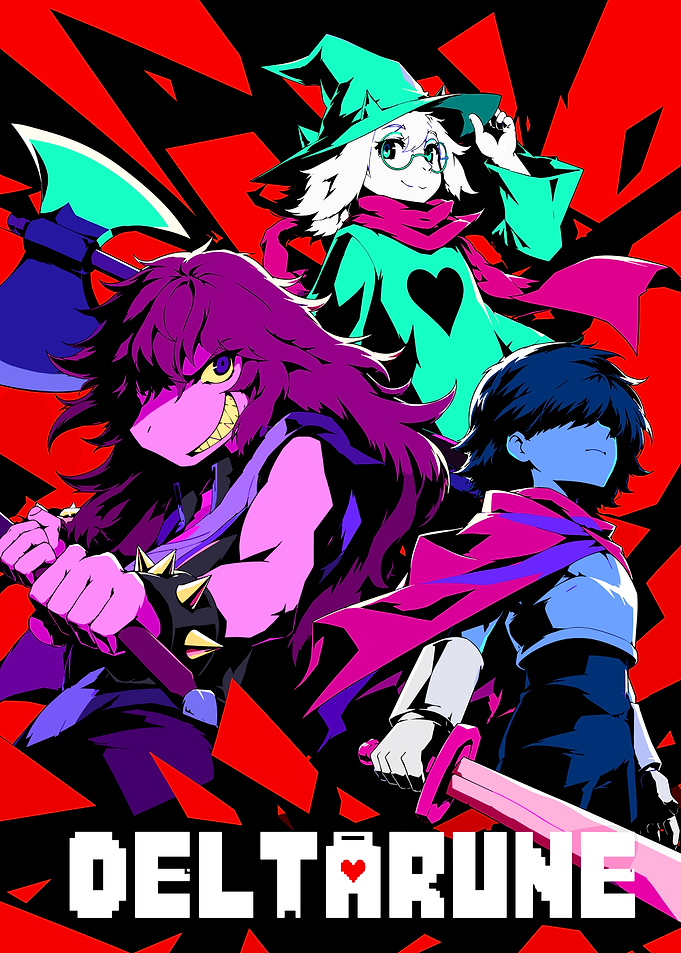 Deltarune Main Characters Poster