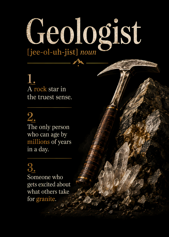 Geologist Definition Poster